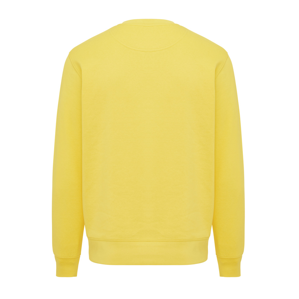 Sweatshirt jaune uni vu de dos