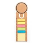 Règle en carton avec notes adhésives colorées