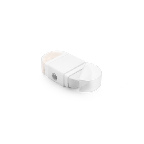 Support mural blanc pour barre de douche