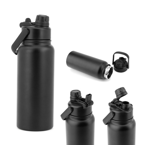 ALCARAZ. Bouteille en acier inoxydable (90 % recyclé), à double paroi isolée sous vide