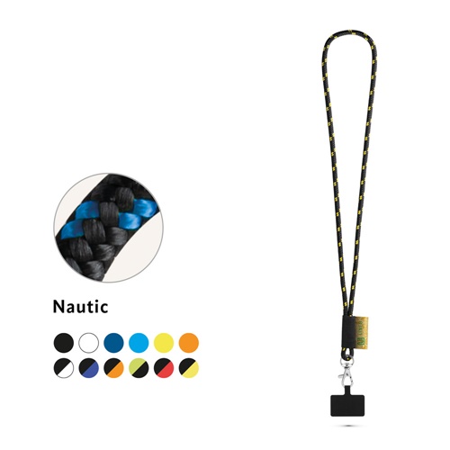 STAFFORD. SET Lanière NAUTIC Longue (Ø 7 mm) avec mousqueton à porte de 9 mm et support pour téléphone portable