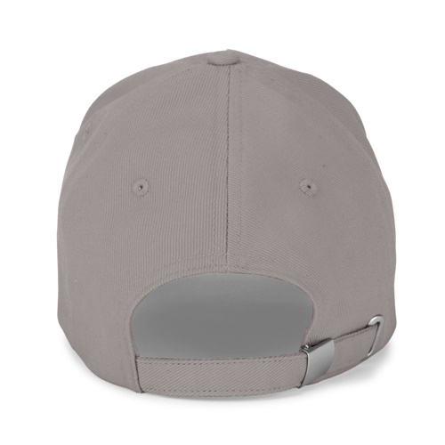 Arrière d'une casquette grise ajustable