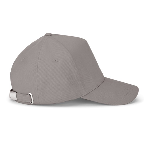 Casquette grise ajustable à visière courbée