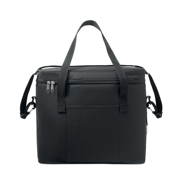 Sac isotherme noir avec poignées et poche avant