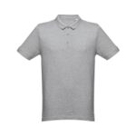 Polo gris à manches courtes pour homme