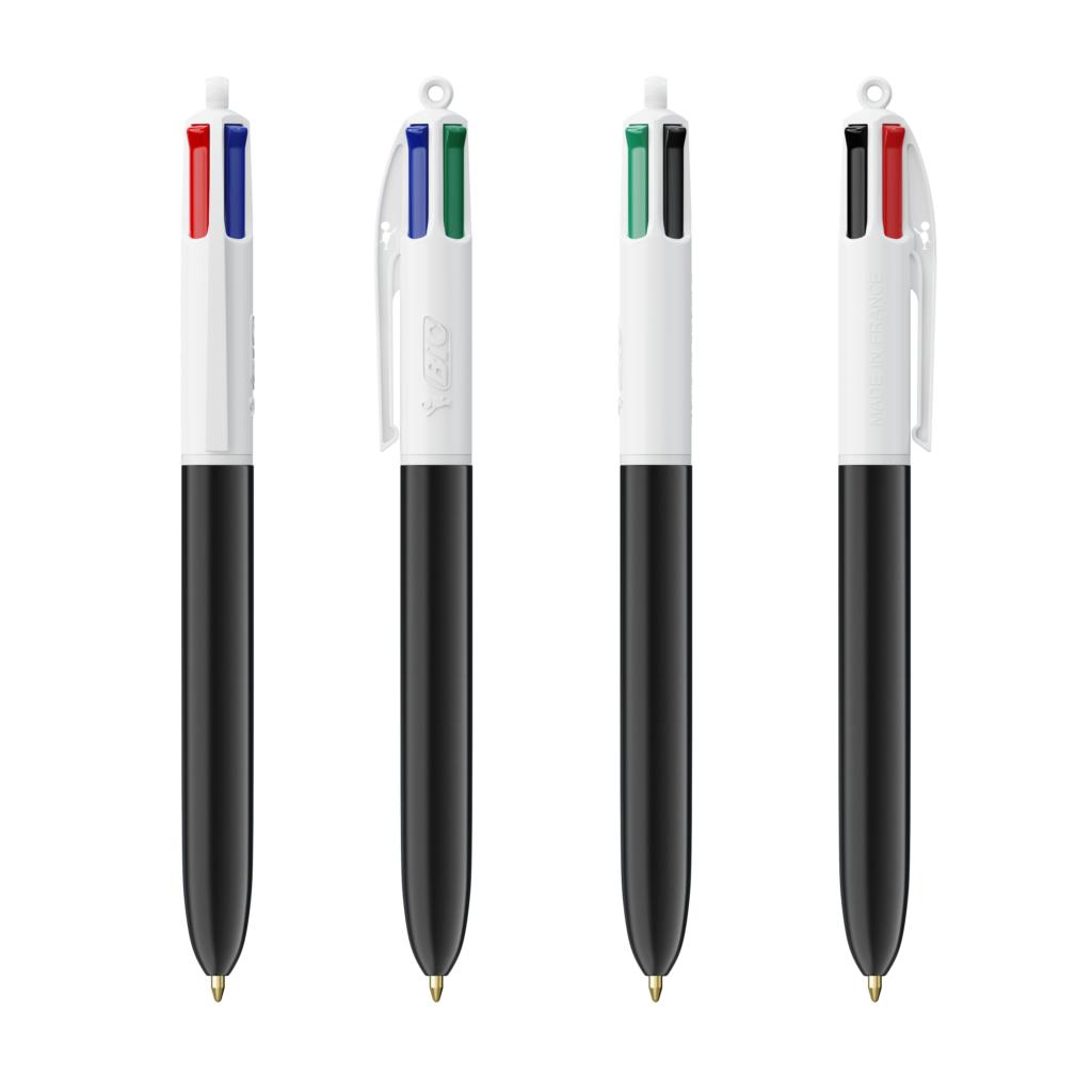 Stylos à quatre couleurs à corps noir