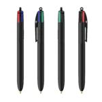 Stylos noirs à quatre couleurs d'encre