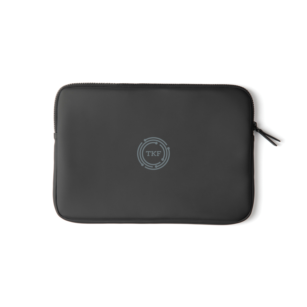 Housse noire pour ordinateur portable avec fermeture éclair