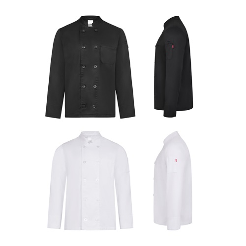 VL BACO. Veste de cuisine à manches longues (190 g/m²)