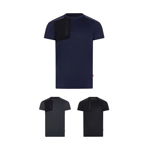 VL RHEA. T-shirt technique gaufré (110 g/m²), composé à 100 % de polyester recyclé