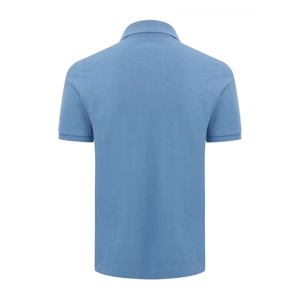 polo en coton piqué et recyclé iqoniq yosemite
