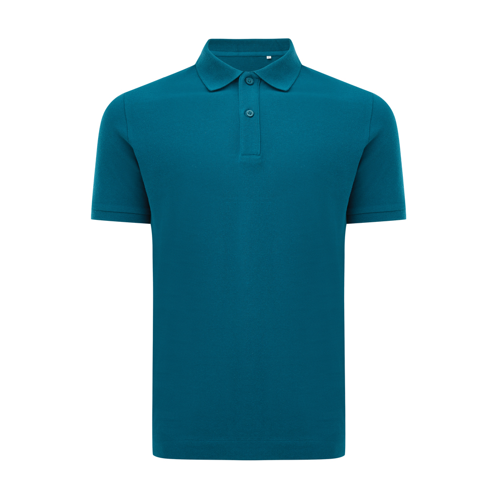 polo en coton piqué et recyclé iqoniq yosemite