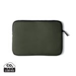 Housse d’ordinateur portable verte avec fermeture éclair