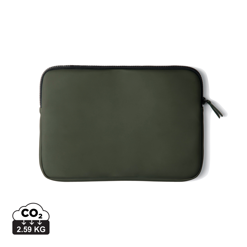 Housse d’ordinateur portable verte avec fermeture éclair