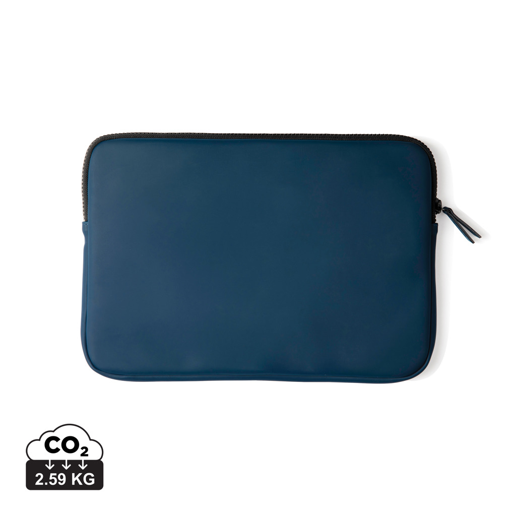 Housse d’ordinateur portable bleue avec fermeture éclair