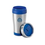 Mug isotherme en acier inoxydable bleu