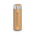 Bouteille réutilisable en bambou avec bouchon inox