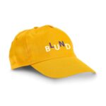 Casquette jaune avec logo BLUND brodé