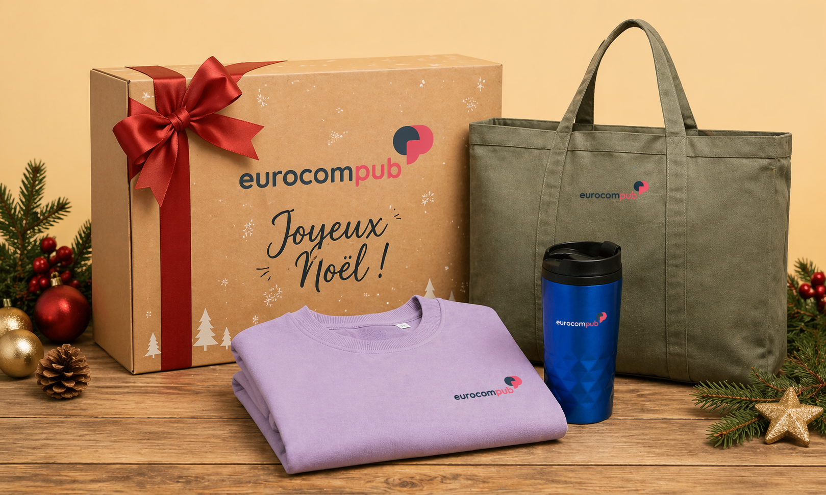 Box cadeau personnalisable et élégante, spécial Noël