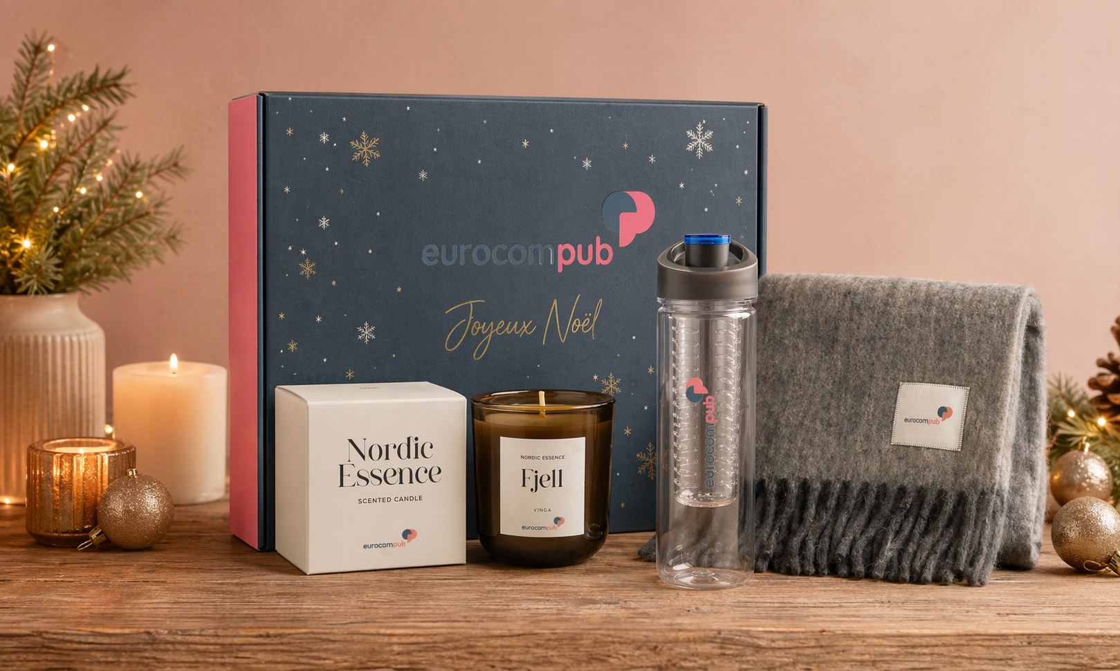 Box cadeau personnalisée cocooning, spécial Noël