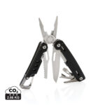 Pince multifonction noire avec outils dépliés
