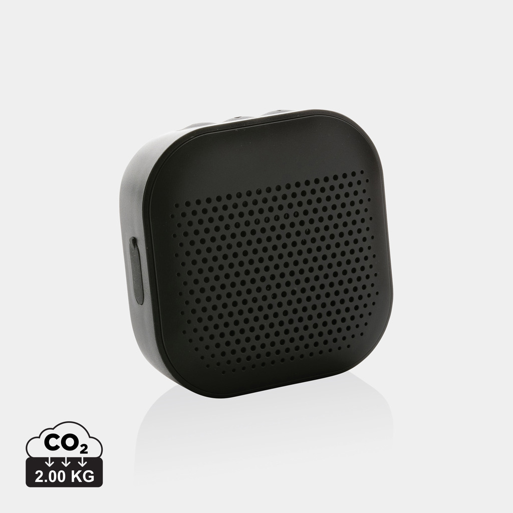 Enceinte portable noire au design minimaliste