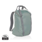 Sac à dos vert clair avec bretelles grises