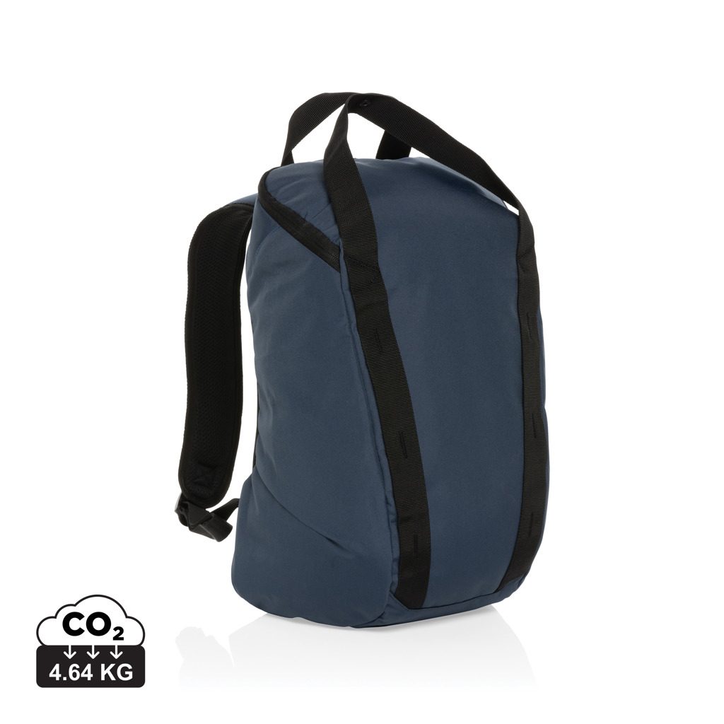 Sac à dos bleu avec bretelles noires