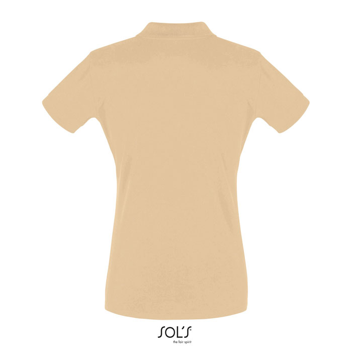 Dos de polo beige coupe femme