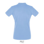 Polo bleu clair vue arrière