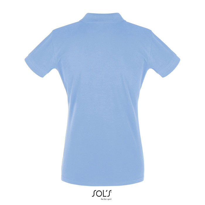 Polo bleu clair vue arrière