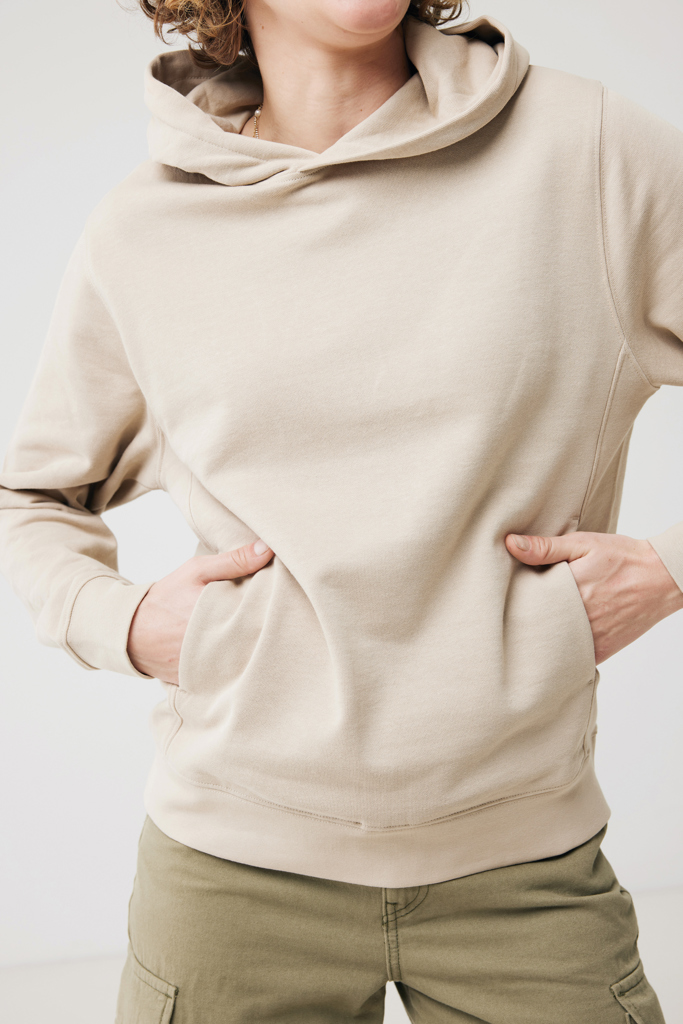 Sweat à capuche beige avec poche kangourou