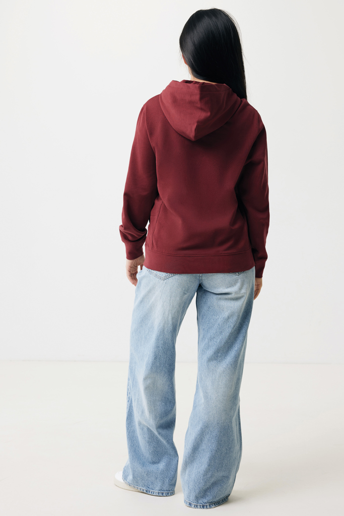 Personne de dos en hoodie bordeaux