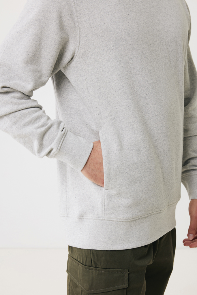 Sweat gris clair avec poche latérale