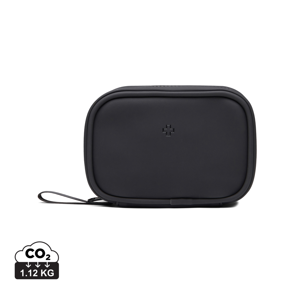Trousse de premiers secours noire compacte