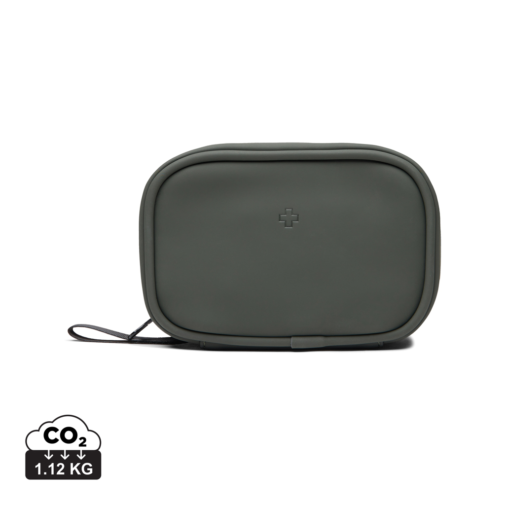 Trousse de premiers secours grise compacte