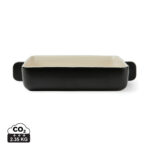 Plat à gratin rectangulaire noir avec poignées
