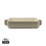 Plat à gratin rectangulaire en céramique beige