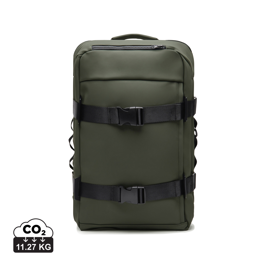 Sac à dos vert avec sangles noires