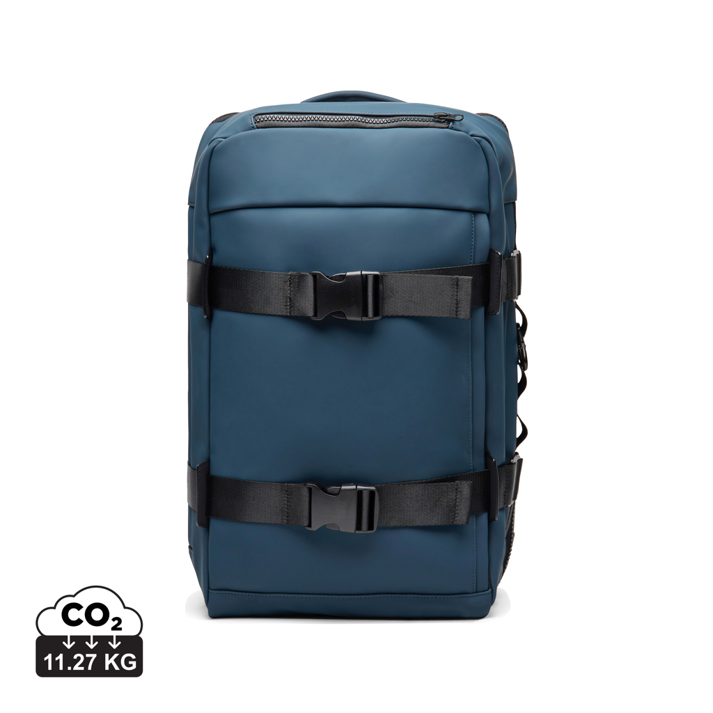 Sac à dos de voyage bleu avec sangles