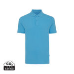 Polo bleu avec empreinte carbone 9,54 kg