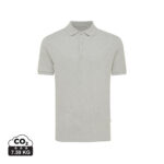 Polo gris clair à manches courtes