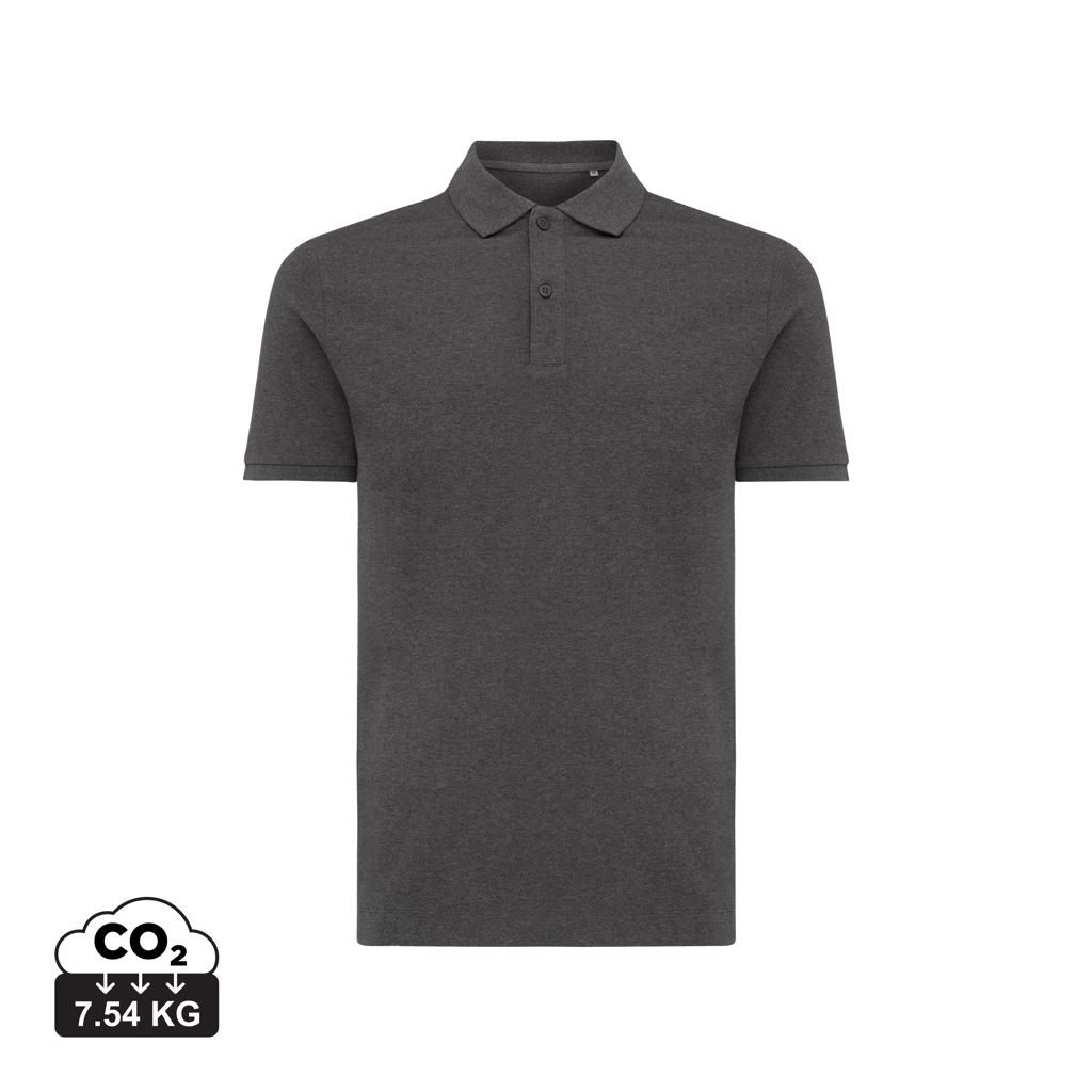Polo gris foncé avec indicateur CO2 7,54 kg