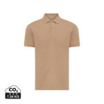 Polo beige manches courtes avec col classique