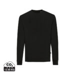 Sweat-shirt noir col rond manches longues