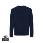 Sweat-shirt bleu marine à col rond
