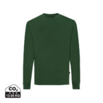 Sweat-shirt vert uni avec indicateur CO2