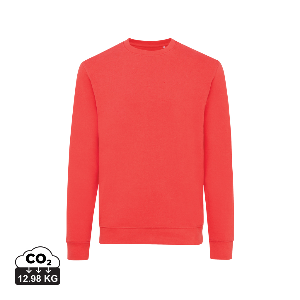 Sweat-shirt rouge uni à manches longues