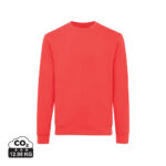 Sweat-shirt rouge col rond uni