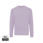 Sweat-shirt lilas à col rond manches longues